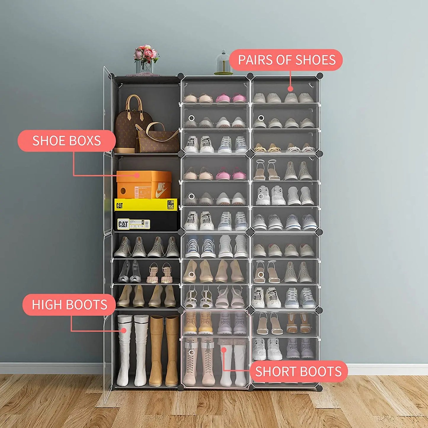 Large Capacity Shoe Tower