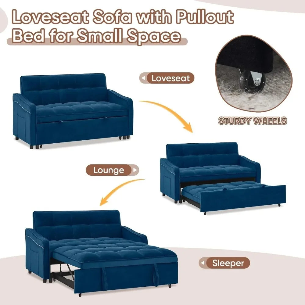 3 in 1 Sleeper Sofa Couch Bed