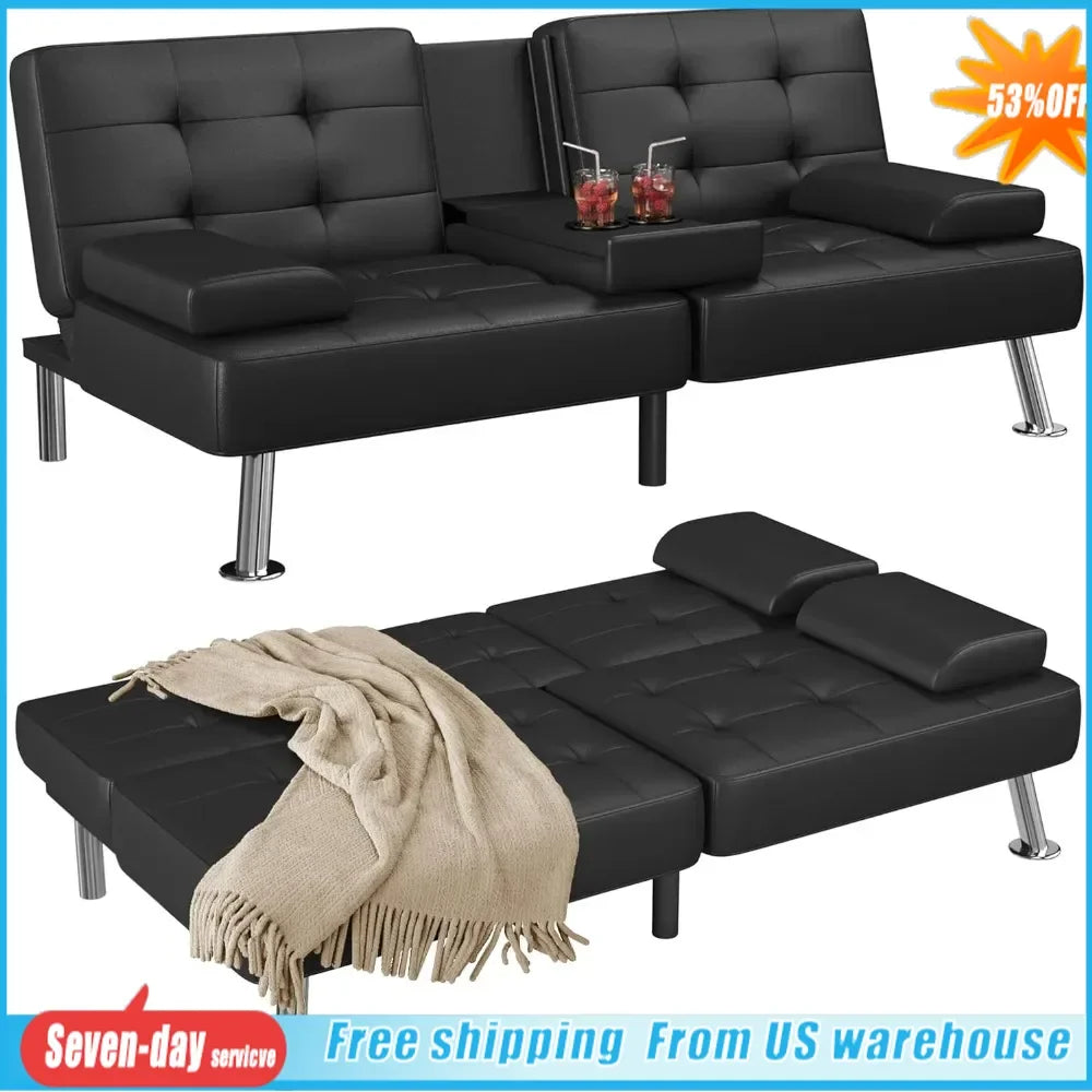 Futon living room sofa bed