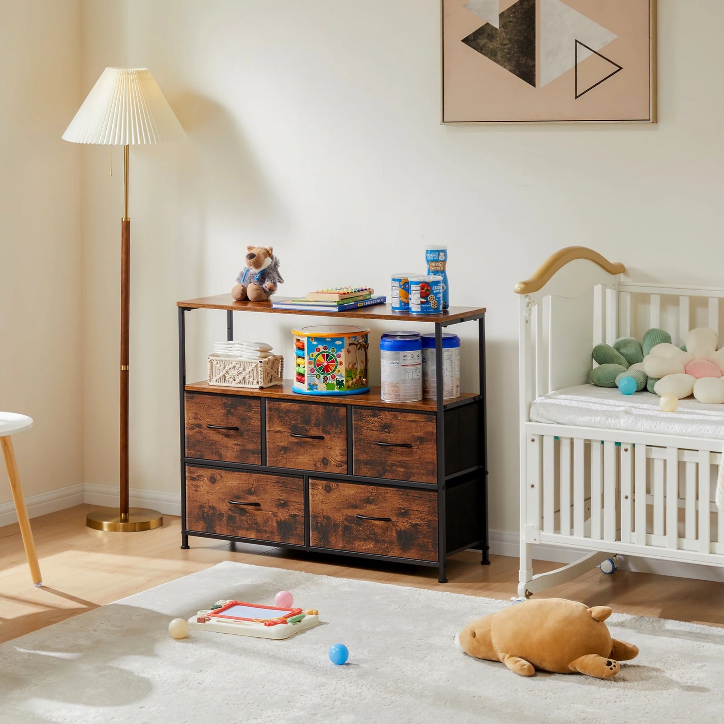 JHK TV Stand Dresser For Bedroom