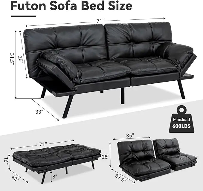 Convertible Futon Sofa Bed