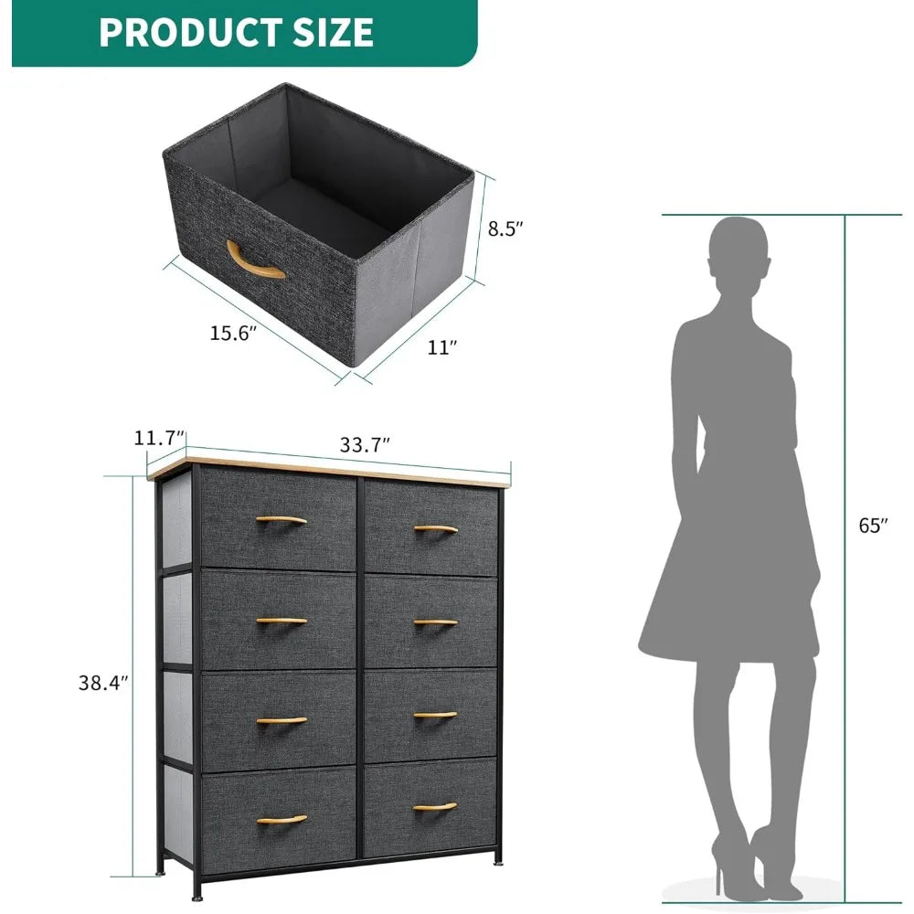 8-Drawer Fabric Storage Tower