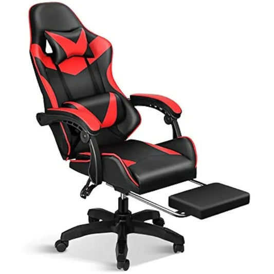 Gaming Chair, Backrest and Seat Height Adjustable Swive