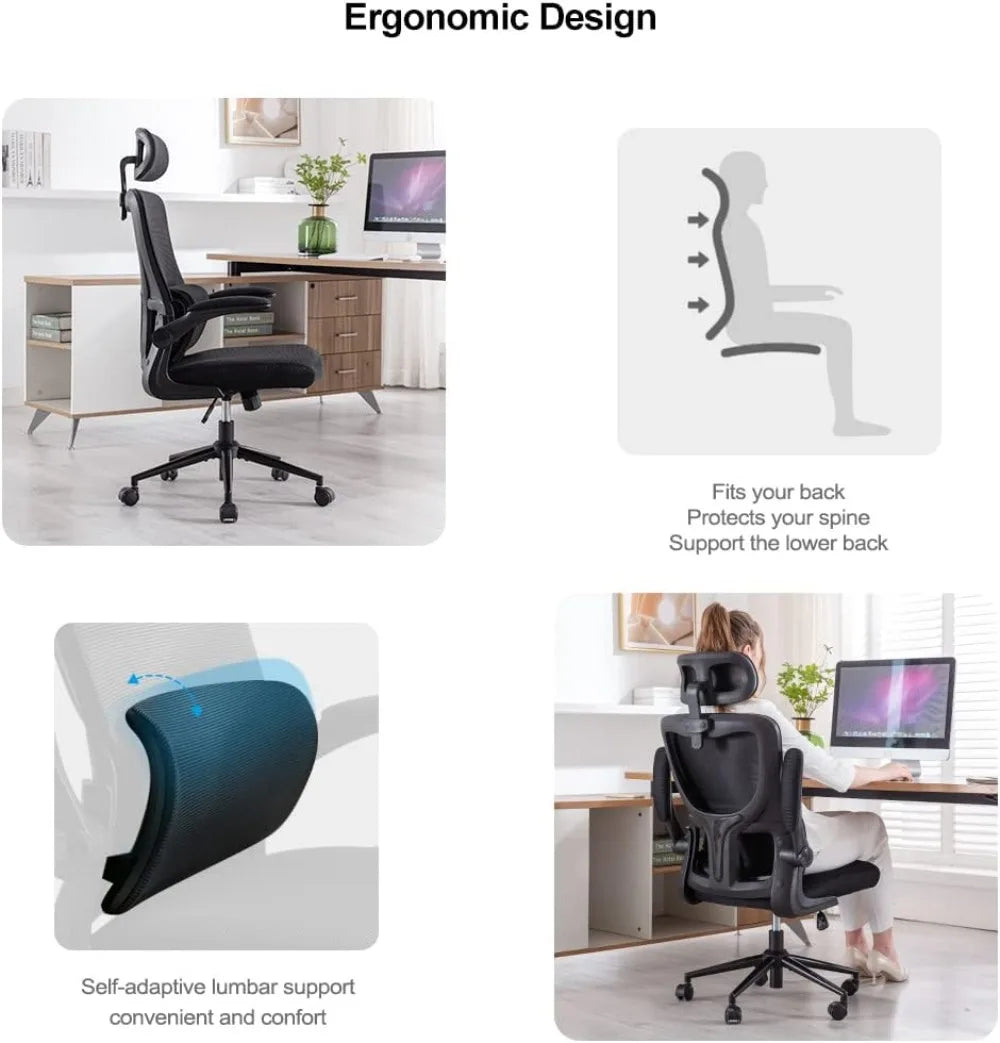 Office Chair Height-Adjustable Ergonomic Desk Chair