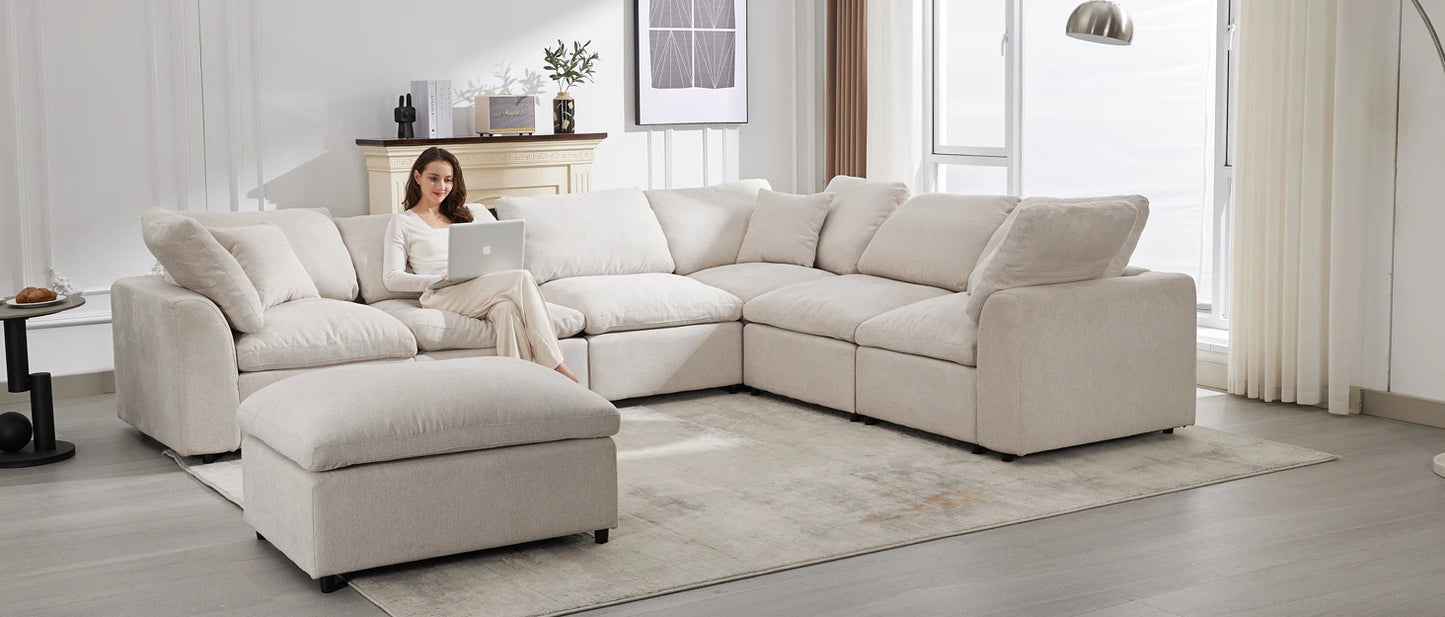 Convertible Sectional Couches for Living Room,