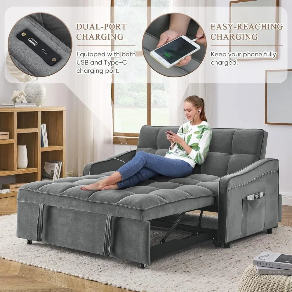 3 in 1 Sleeper Sofa Couch Bed