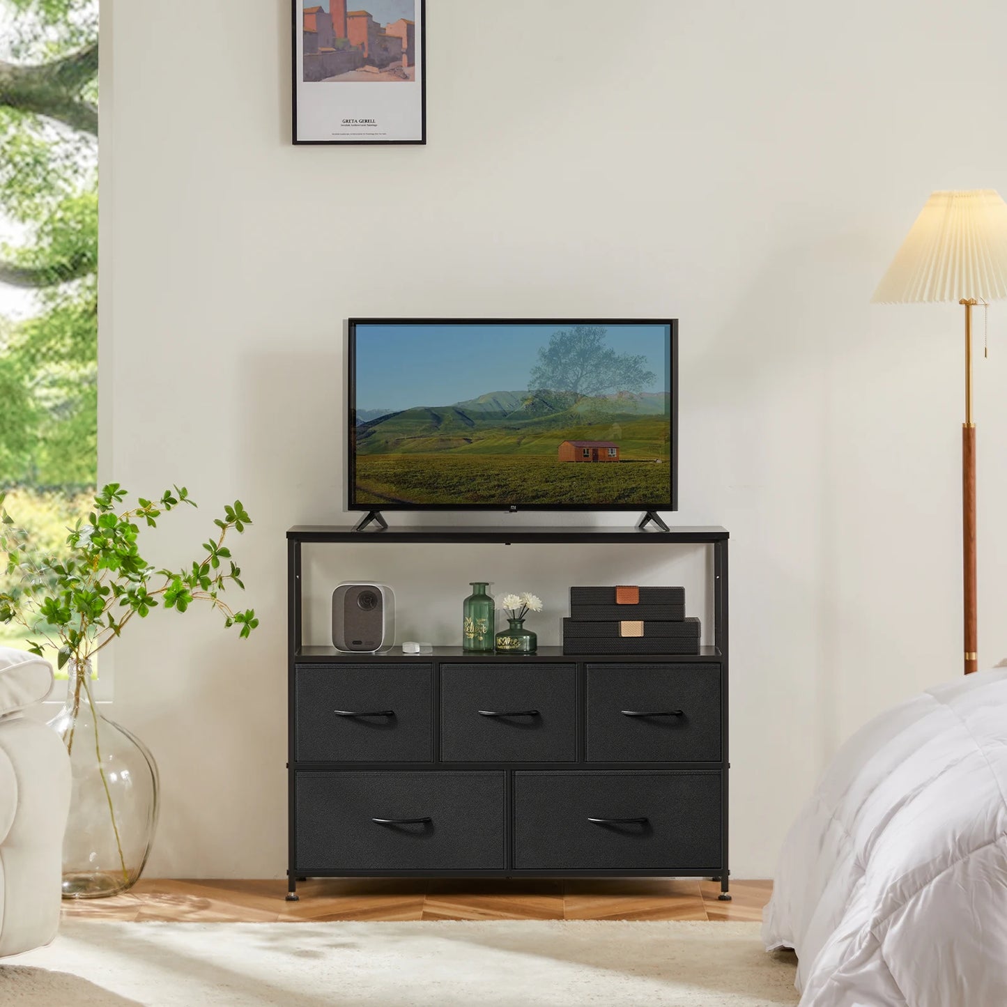 JHK TV Stand Dresser For Bedroom