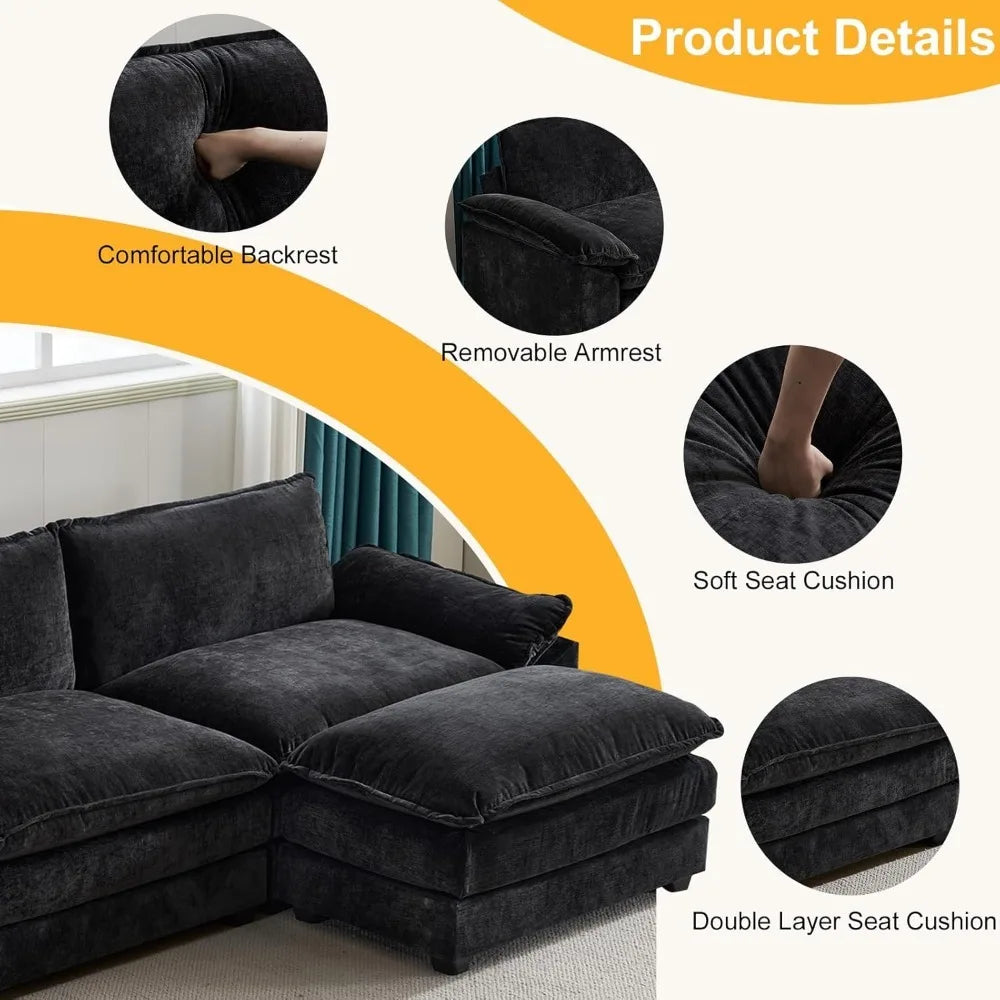 Modern Deep Sectional Sofa