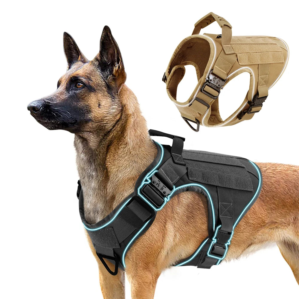 4 Metal Buckles Dog Harness