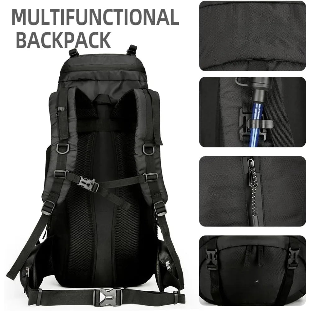 Bag Outdoor 60L, Hiking Backpack Men Women Camping