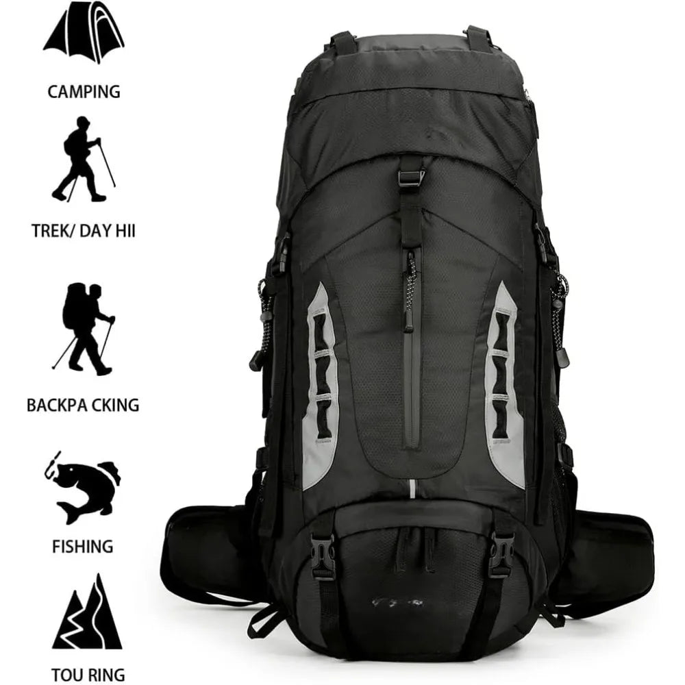 Bag Outdoor 60L, Hiking Backpack Men Women Camping