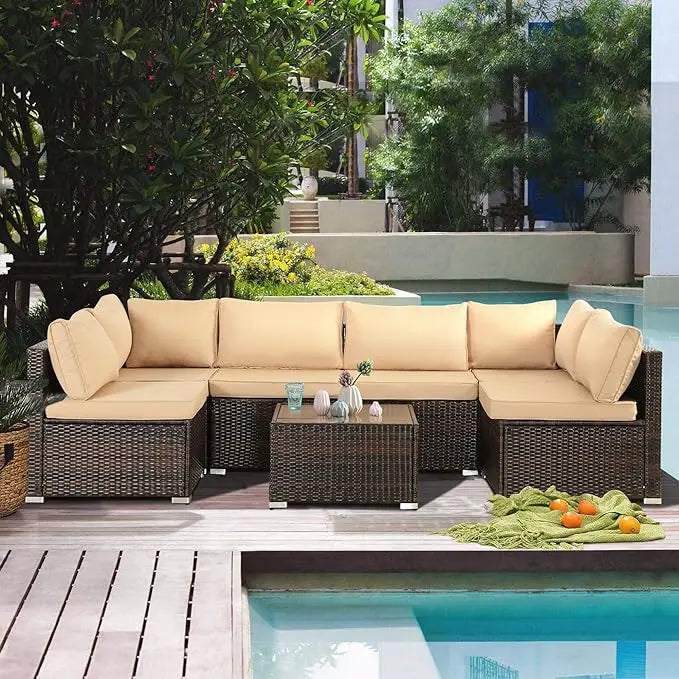 7 Pieces Patio Furniture Set