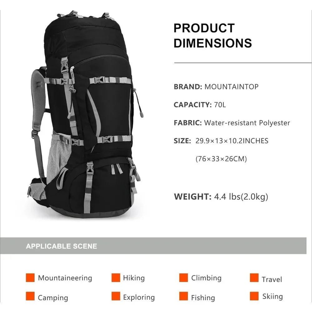 Backpacks 70L Internal Frame Backpack Camping