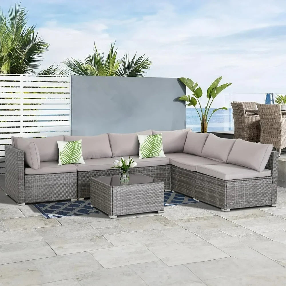 7 Pieces Patio Furniture Set