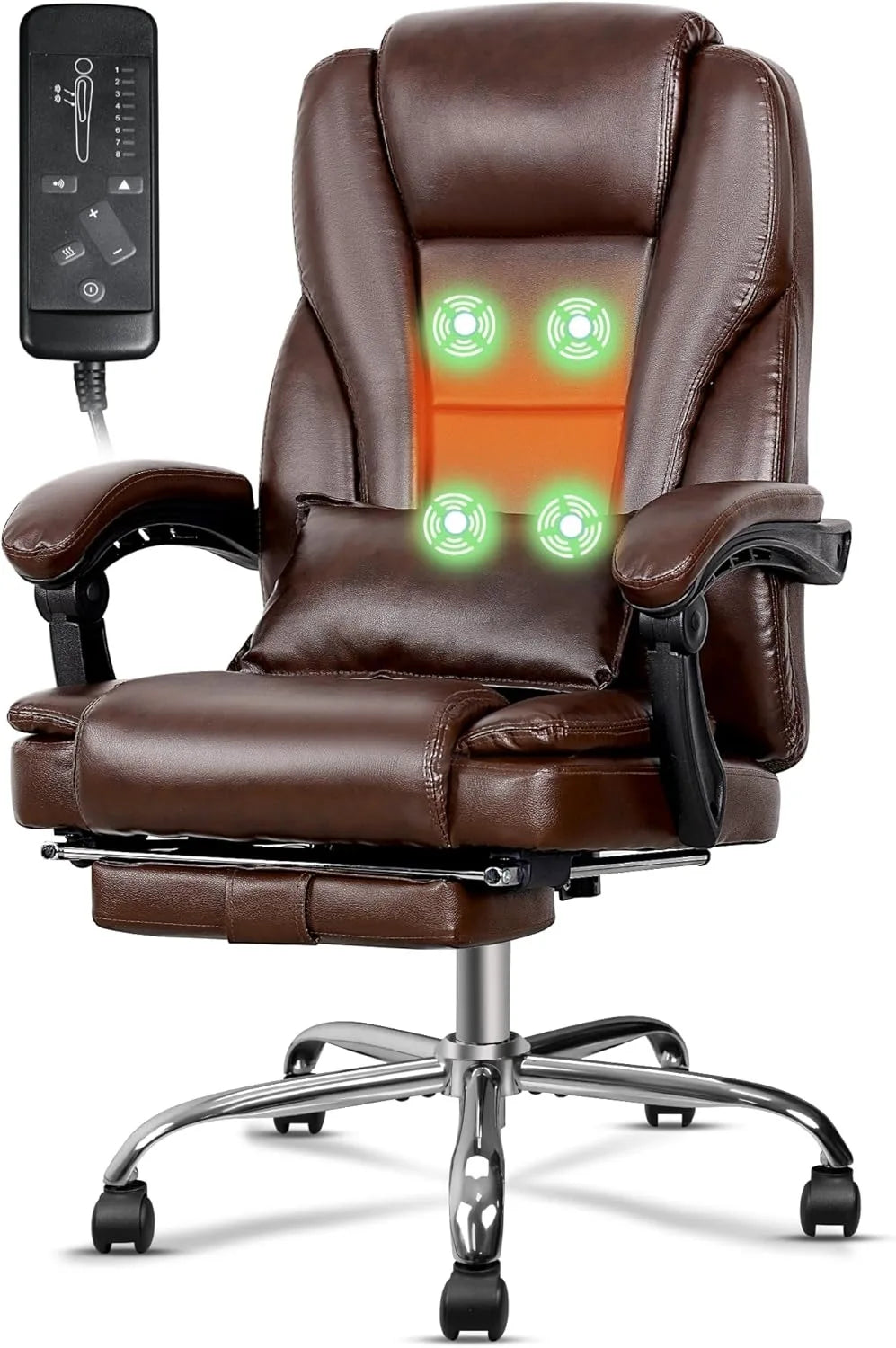 Ergonomic Office Chair with Heat and Massage,