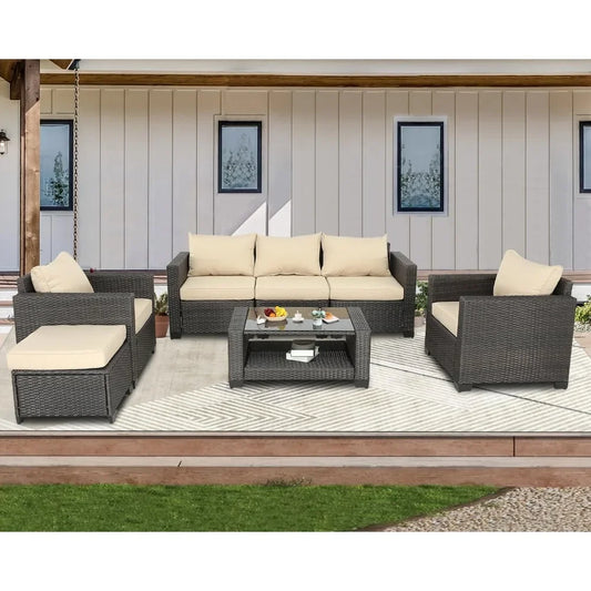 7 Pieces Patio Furniture Sets