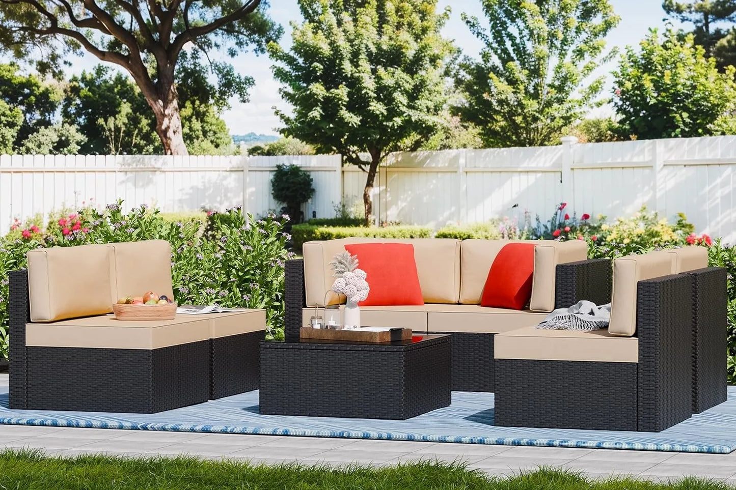 Outdoor Sectional Rattan Sofa