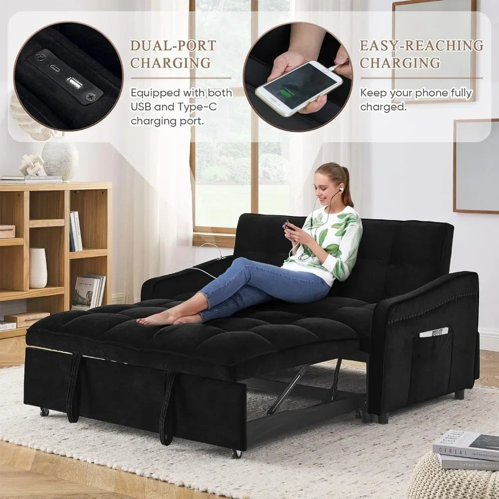 3 in 1 Sleeper Sofa Couch Bed