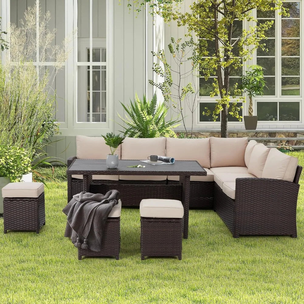 7 Pieces Patio Furniture Set,