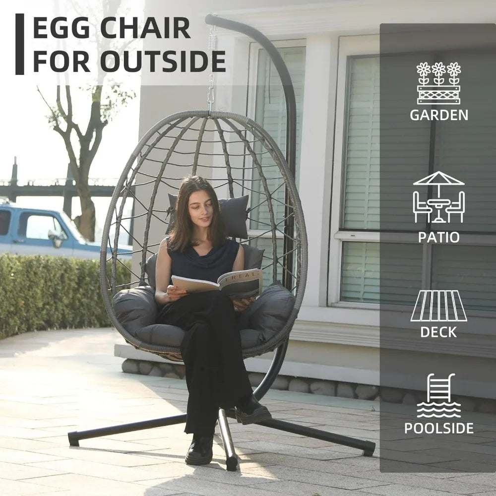 Egg Chair with Stand, Hammock Hanging Chair