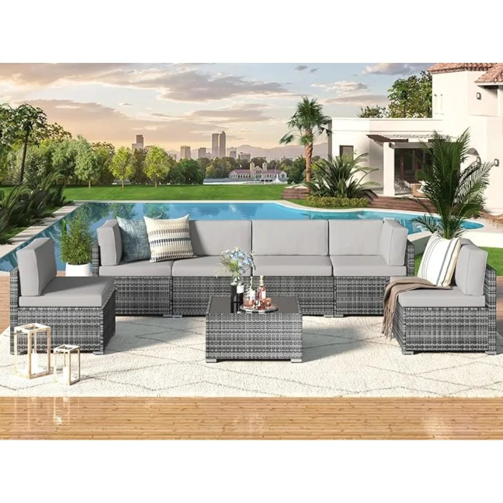 7 Pieces Patio Furniture Set