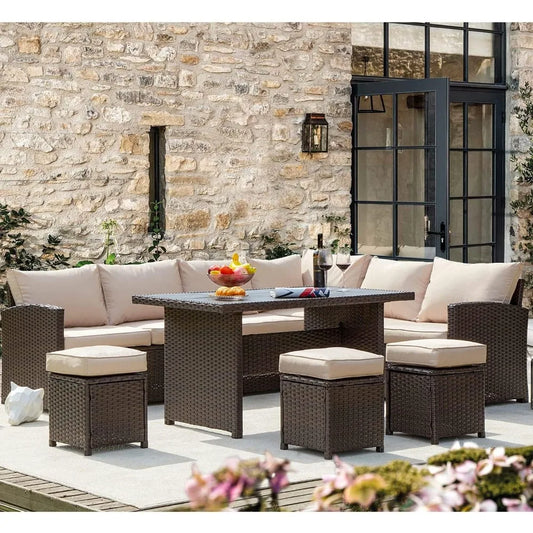 7 Pieces Patio Furniture Set,