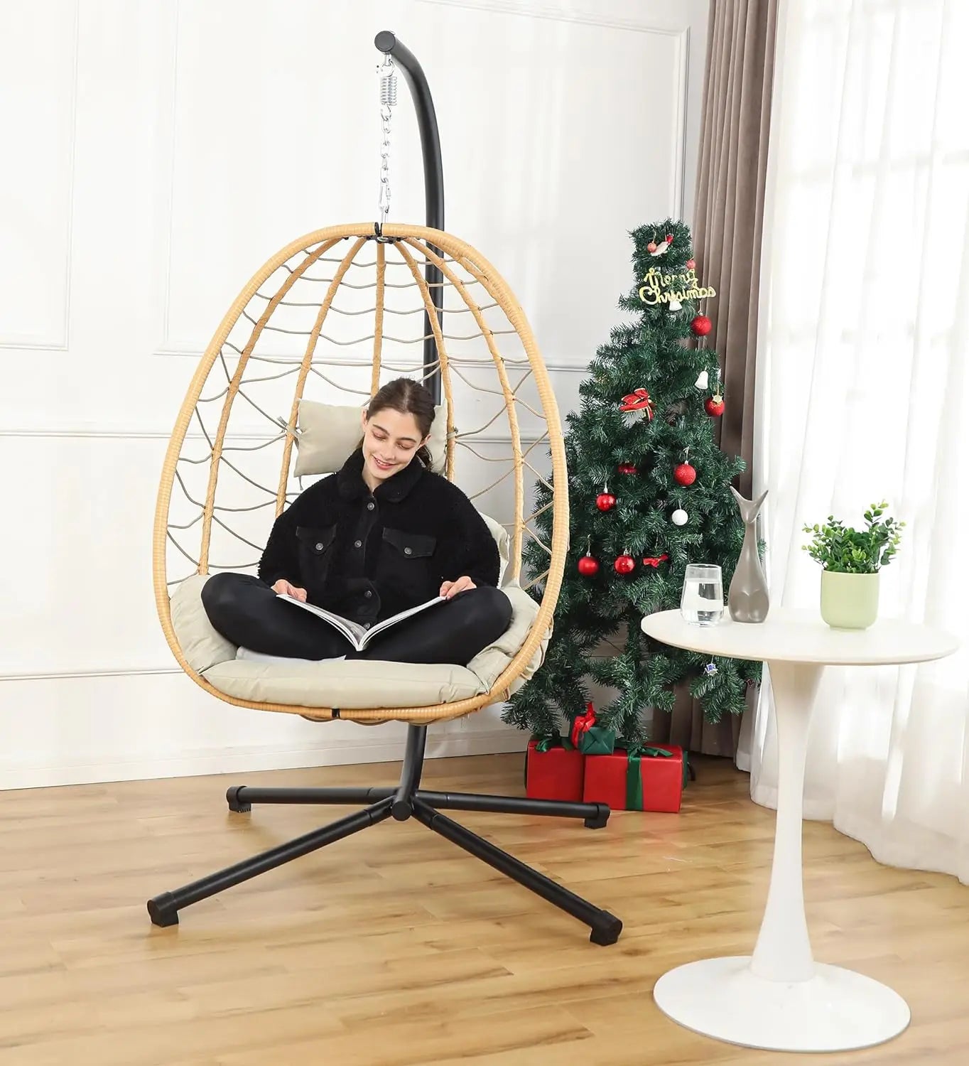 Egg Chair with Stand, Hammock Hanging Chair