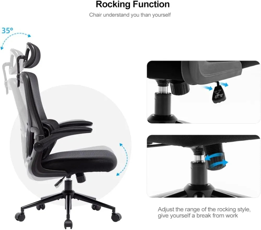 Office Chair Height-Adjustable Ergonomic Desk Chair