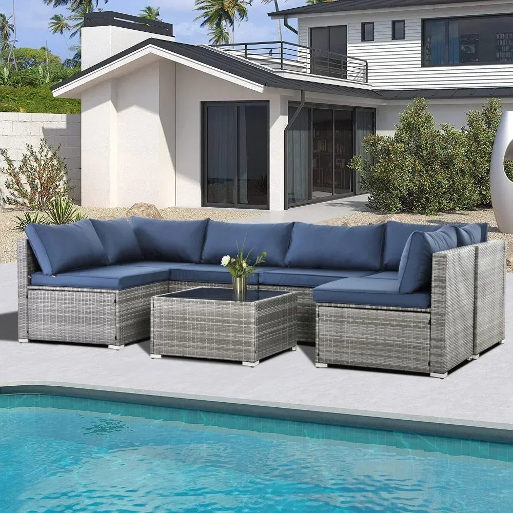 7 Pieces Patio Furniture Set