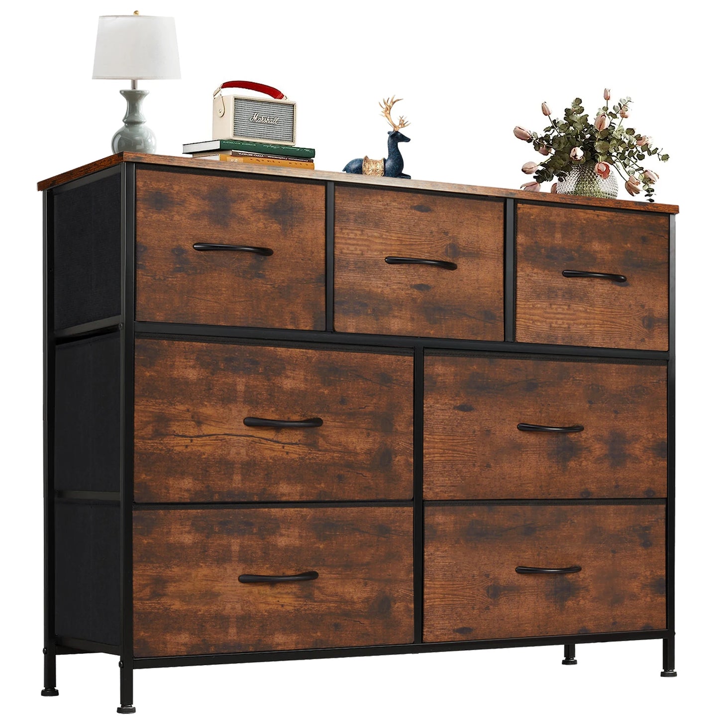 JHK Desser For Bedroom With 7 Fabric Drawers