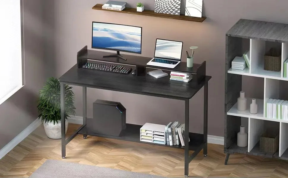 Computer Desk with Shelves,