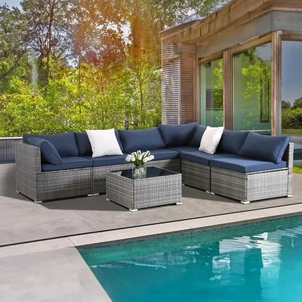 7 Pieces Patio Furniture Set