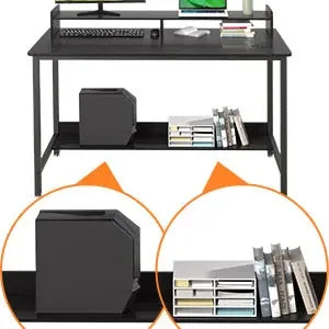 Computer Desk with Shelves,