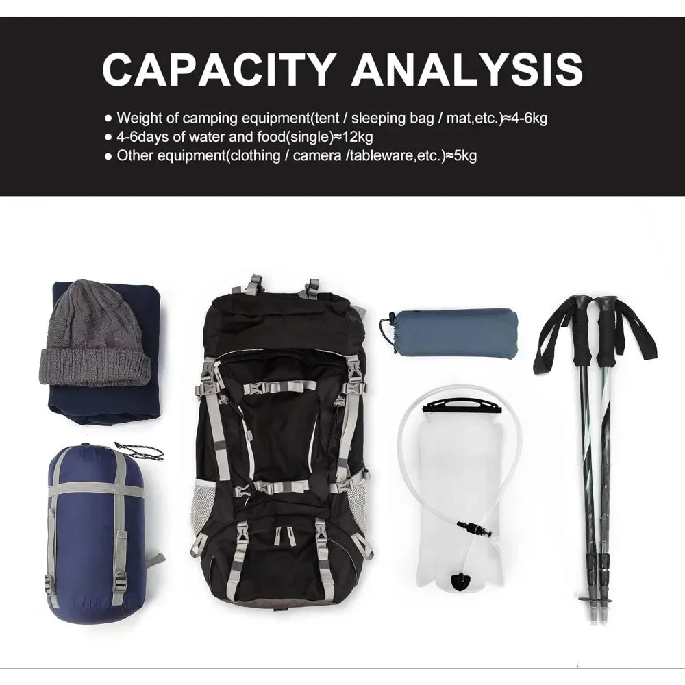 Backpacks 70L Internal Frame Backpack Camping