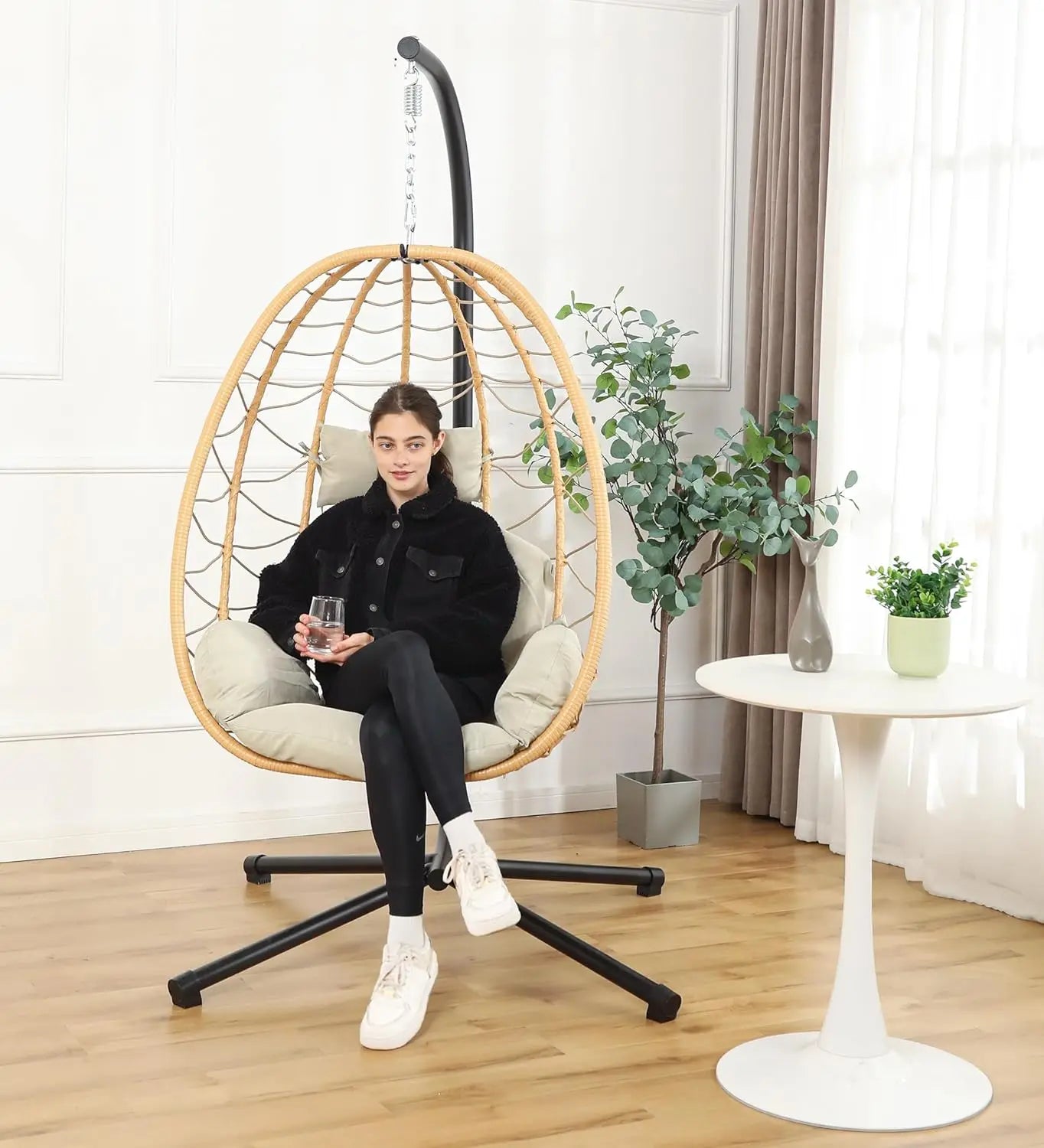 Egg Chair with Stand, Hammock Hanging Chair