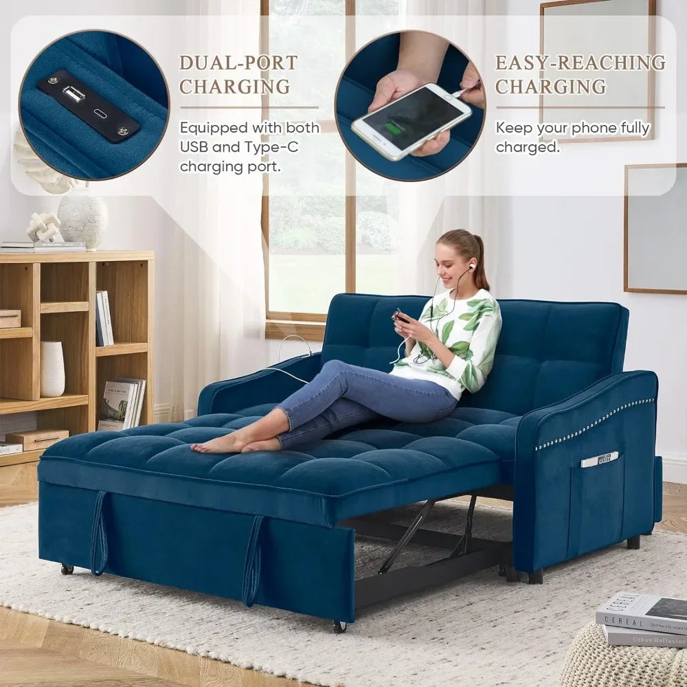 3 in 1 Sleeper Sofa Couch Bed